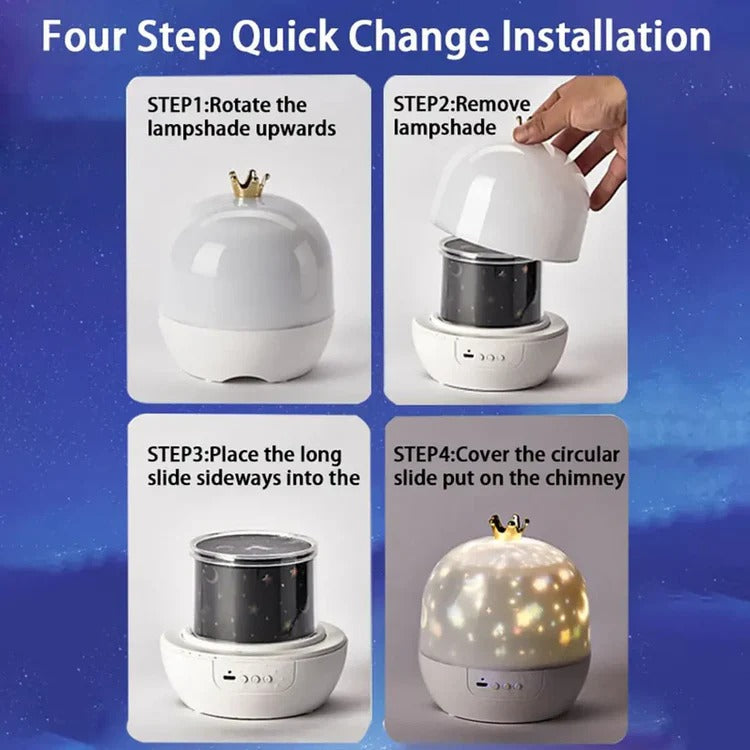 Children's Ocean Projection Night Light – Calming Sleep Lamp