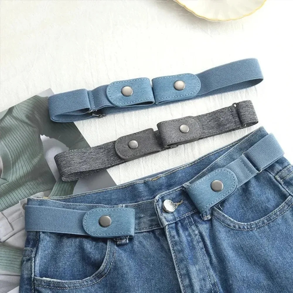Elastic No Buckle Belt Adjustable Invisible Waist Band