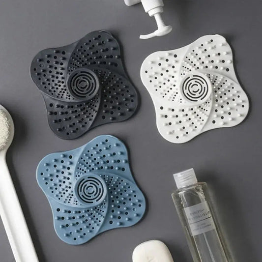Spiral Shower Drain Hair Catcher - Anti-Clog TPR Strainer