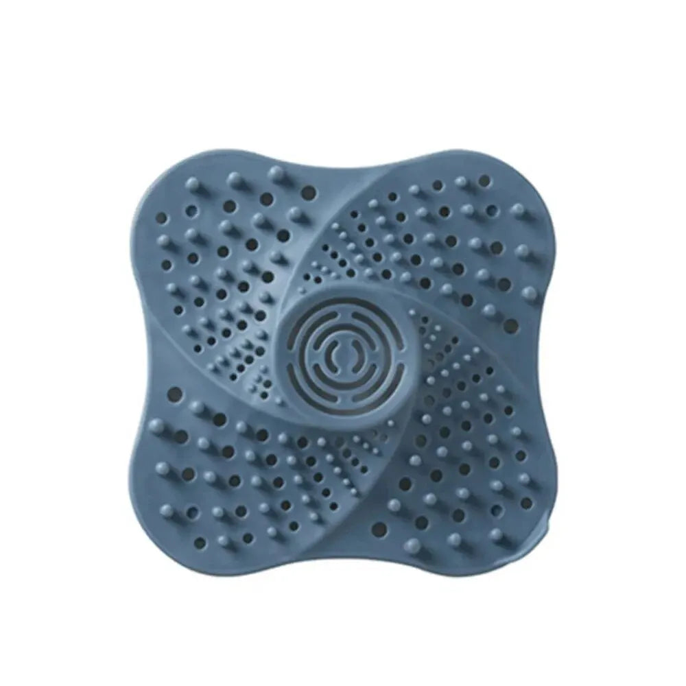 Shower Drain Hair Catcher - Anti Clog Spiral Design TPR Rubber
