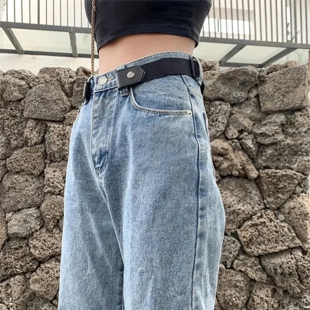 Elastic No Buckle Belt Adjustable Invisible Waist Band