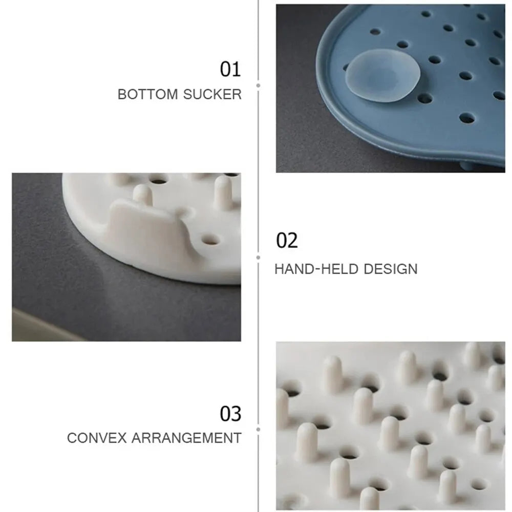 Shower Drain Hair Catcher - Anti Clog Spiral Design TPR Rubber