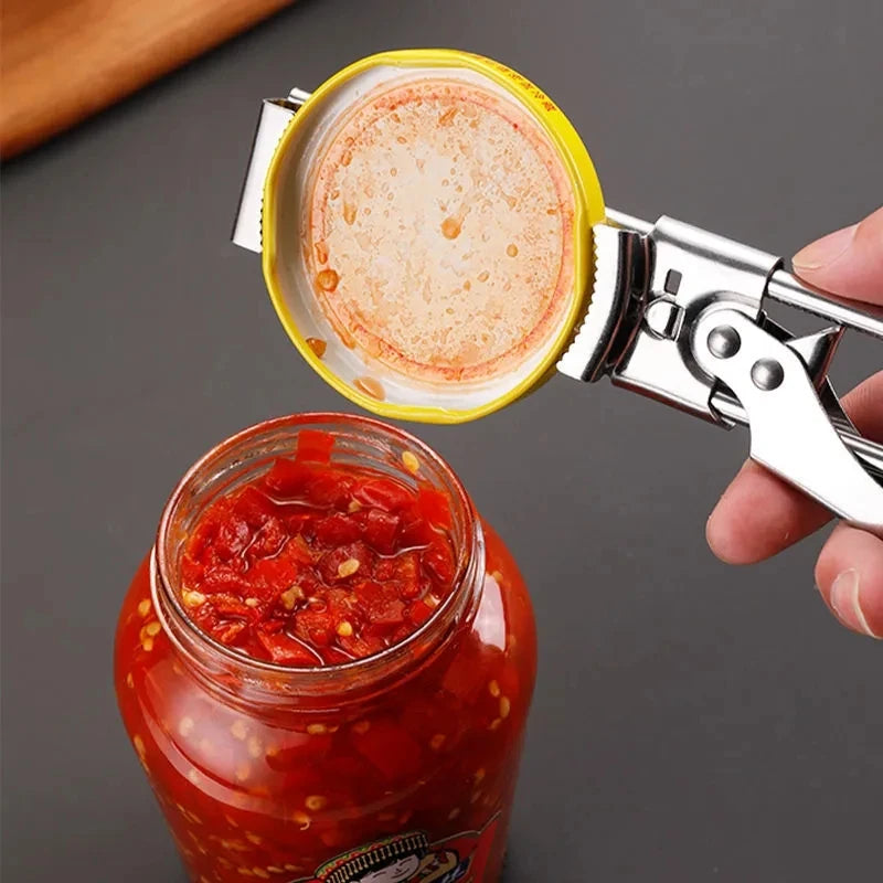 Adjustable Stainless Steel Jar Opener - Multi Function Kitchen Tool