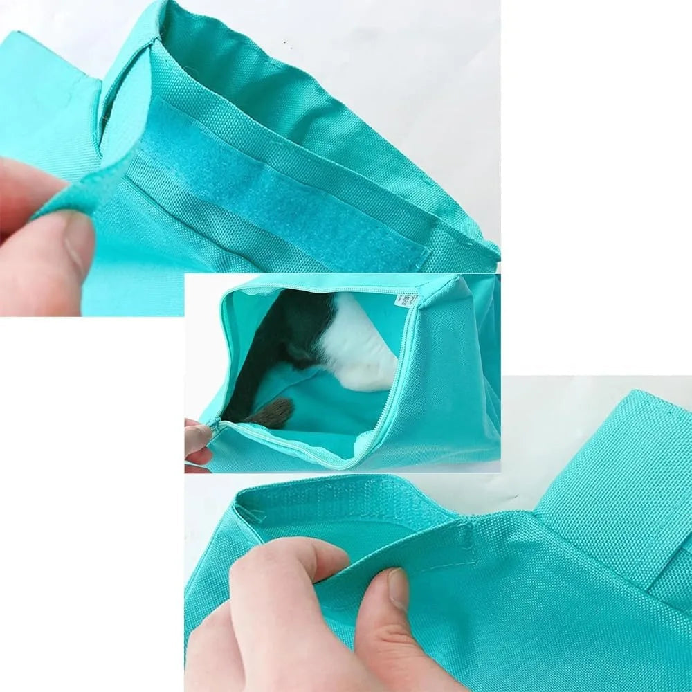 Anti Scratch Cat Carrier Travel Pouch - Foldable Oxford Cloth