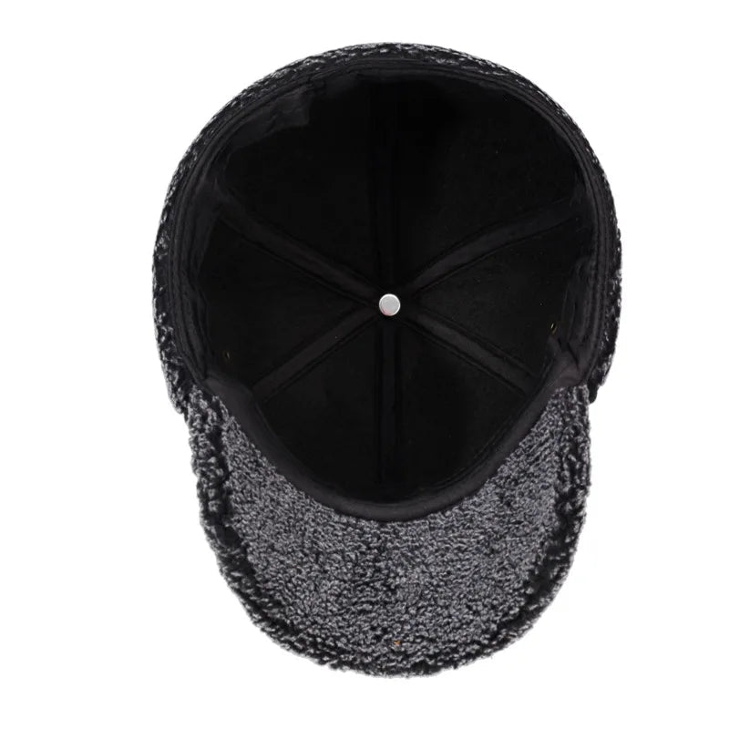Winter Baseball Cap with Fleece Earflaps - Warm Sports Hat