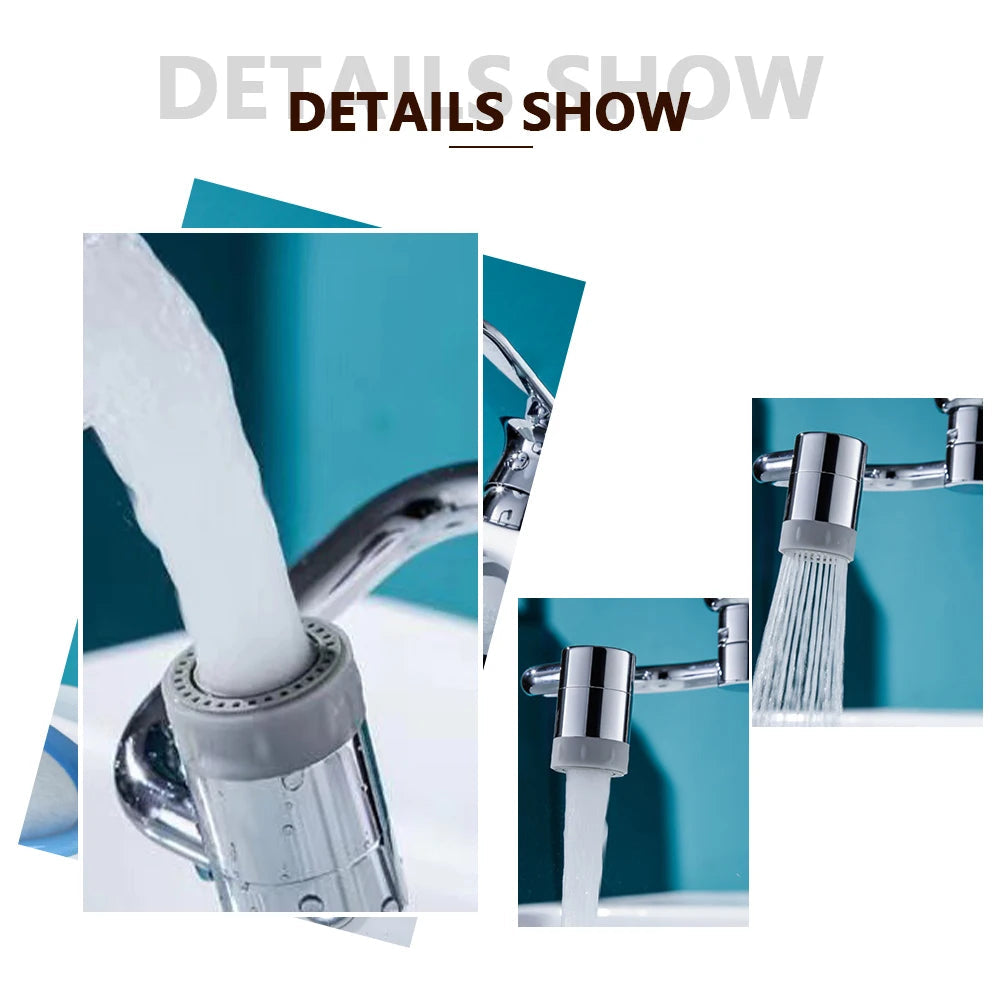 1080° Rotating Universal Faucet Extender - Flexible Sink Adapter