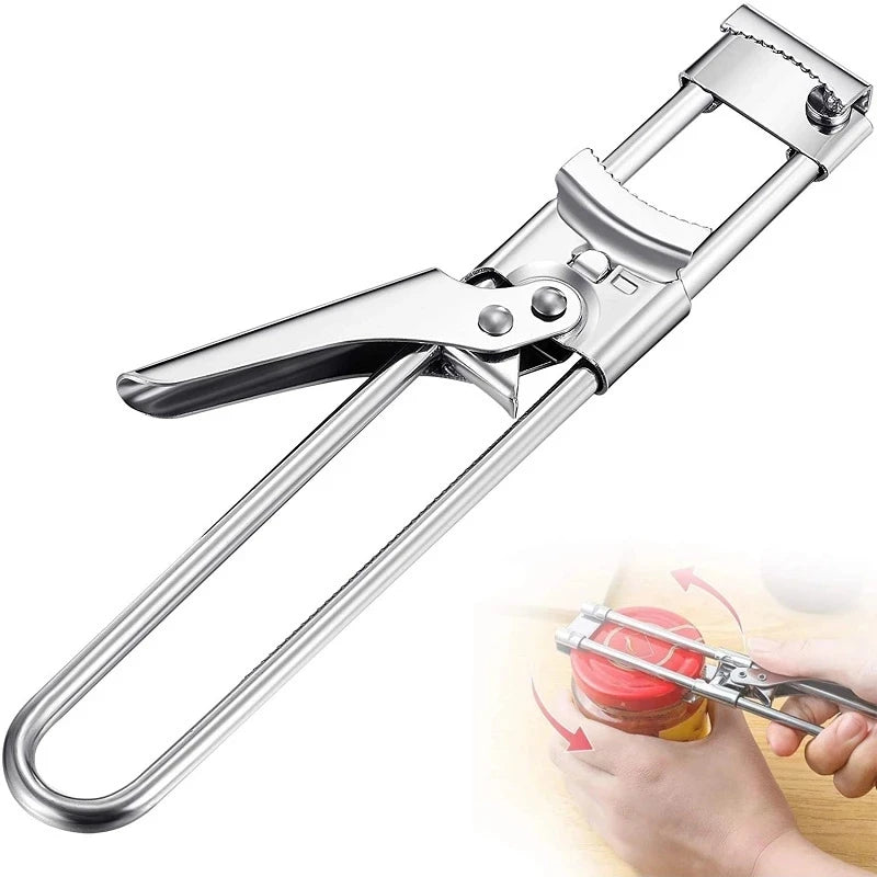Adjustable Stainless Steel Jar Opener - Multi Function Kitchen Tool