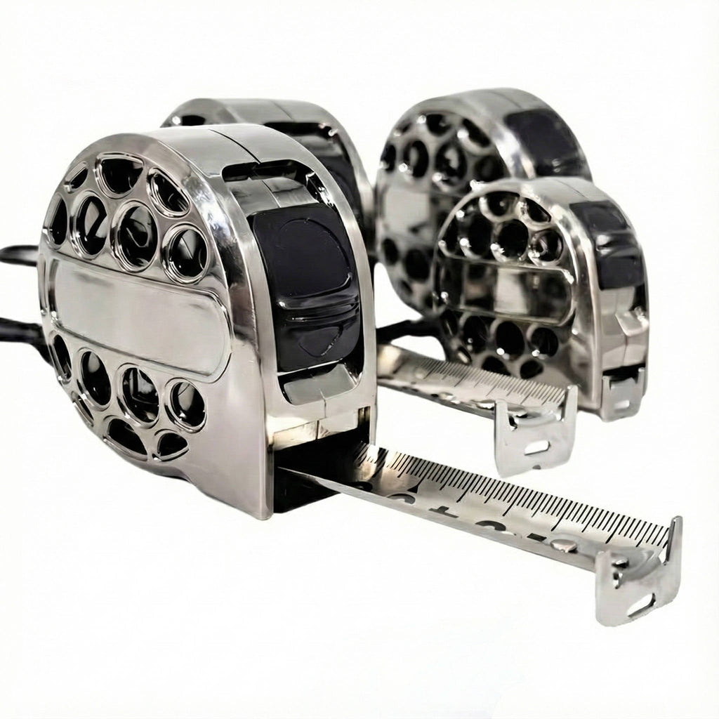 Stainless Steel Measuring Tape with Auto-Lock - 9-24ft