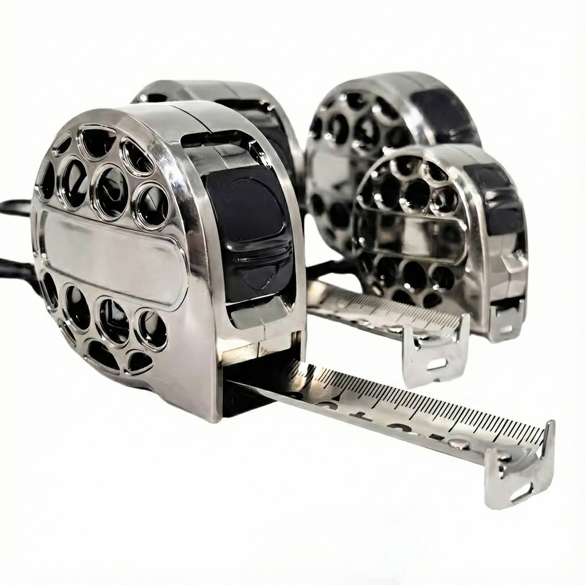 Stainless Steel Measuring Tape with Auto-Lock - 9-24ft