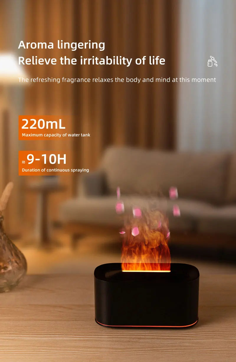 Flame Effect Essential Oil Diffuser