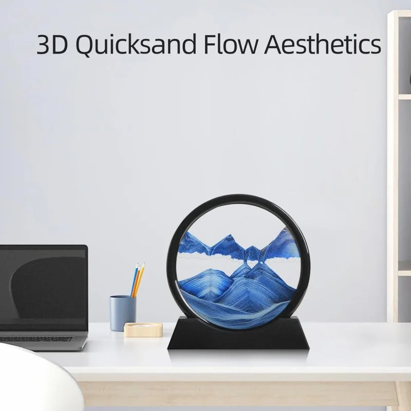 3D Moving Sand Art Liquid Decor