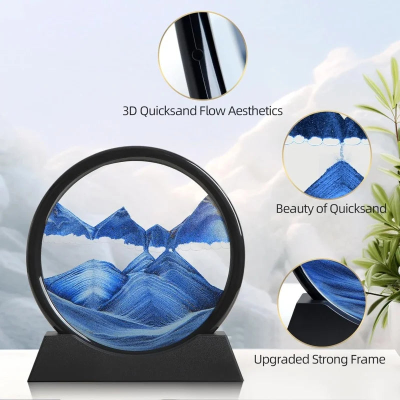 3D Moving Sand Art Liquid Decor