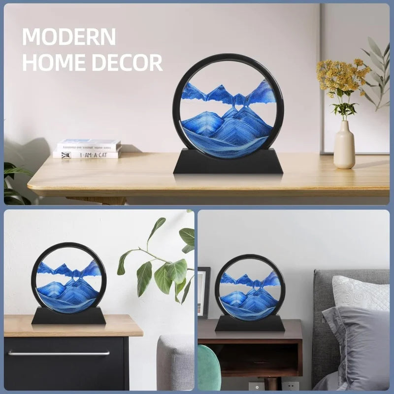 3D Moving Sand Art Liquid Decor