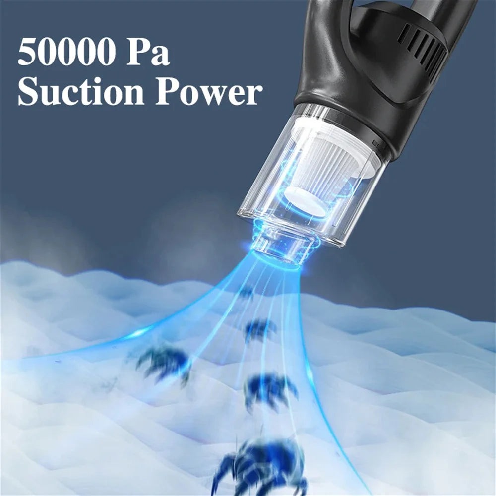 Cordless Handheld Vacuum Cleaner 50000Pa Car & Pet Hair