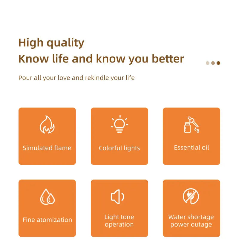 Flame Effect Essential Oil Diffuser