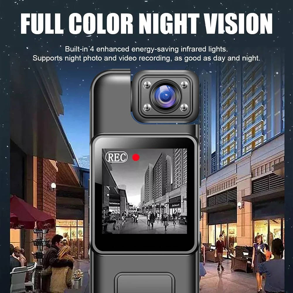4K Ultra HD WiFi Mini Body Camera with 180° Rotating Lens