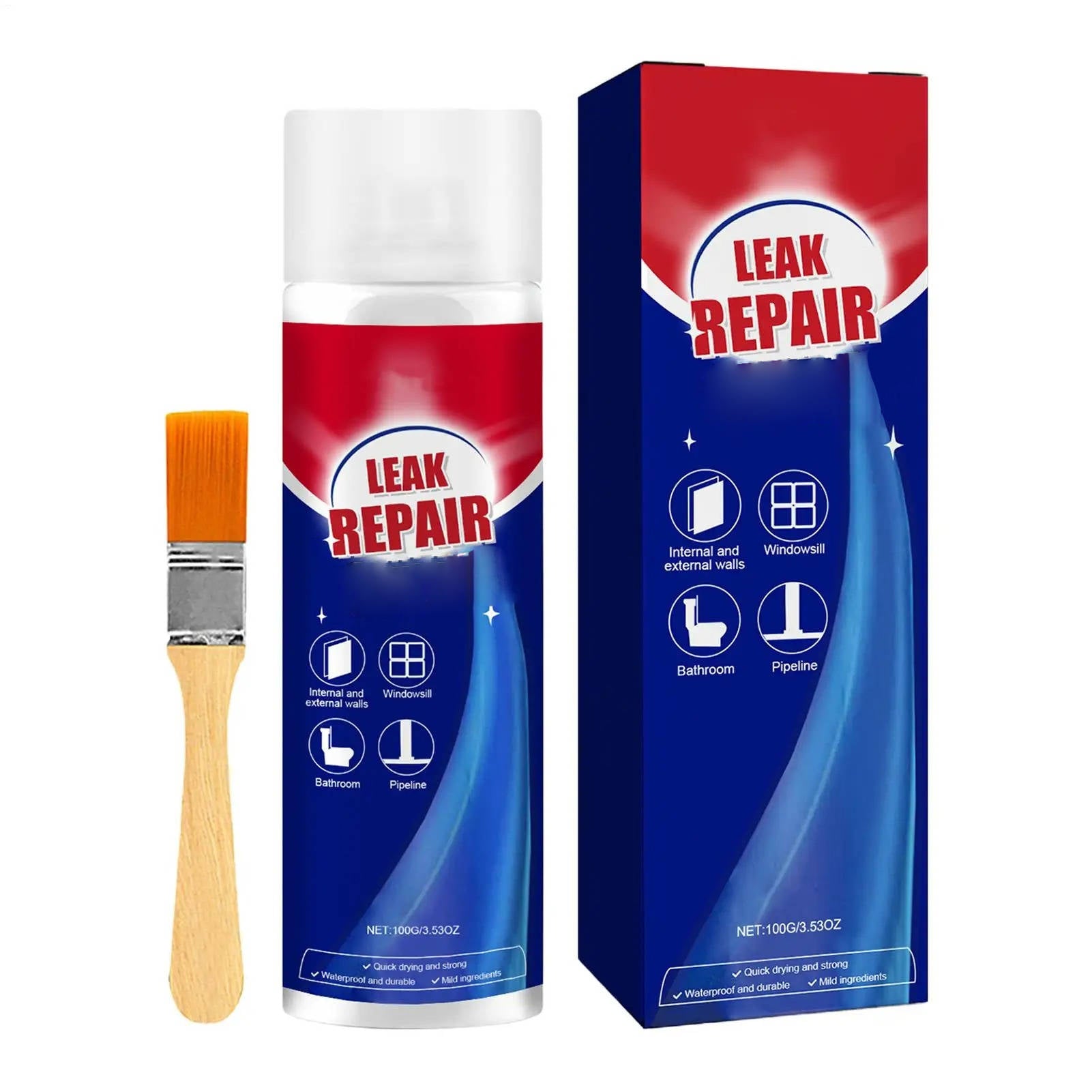 Waterproof Leak Repair Spray Sealant 2 Pack All Purpose