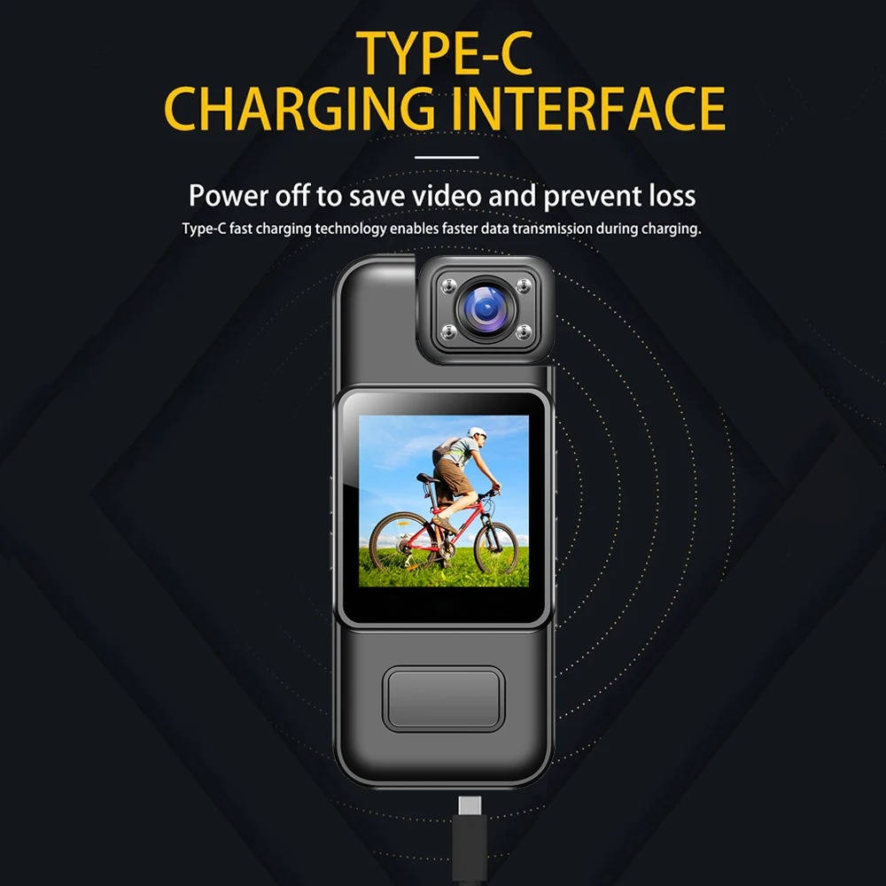 4K Ultra HD WiFi Mini Body Camera with 180° Rotating Lens