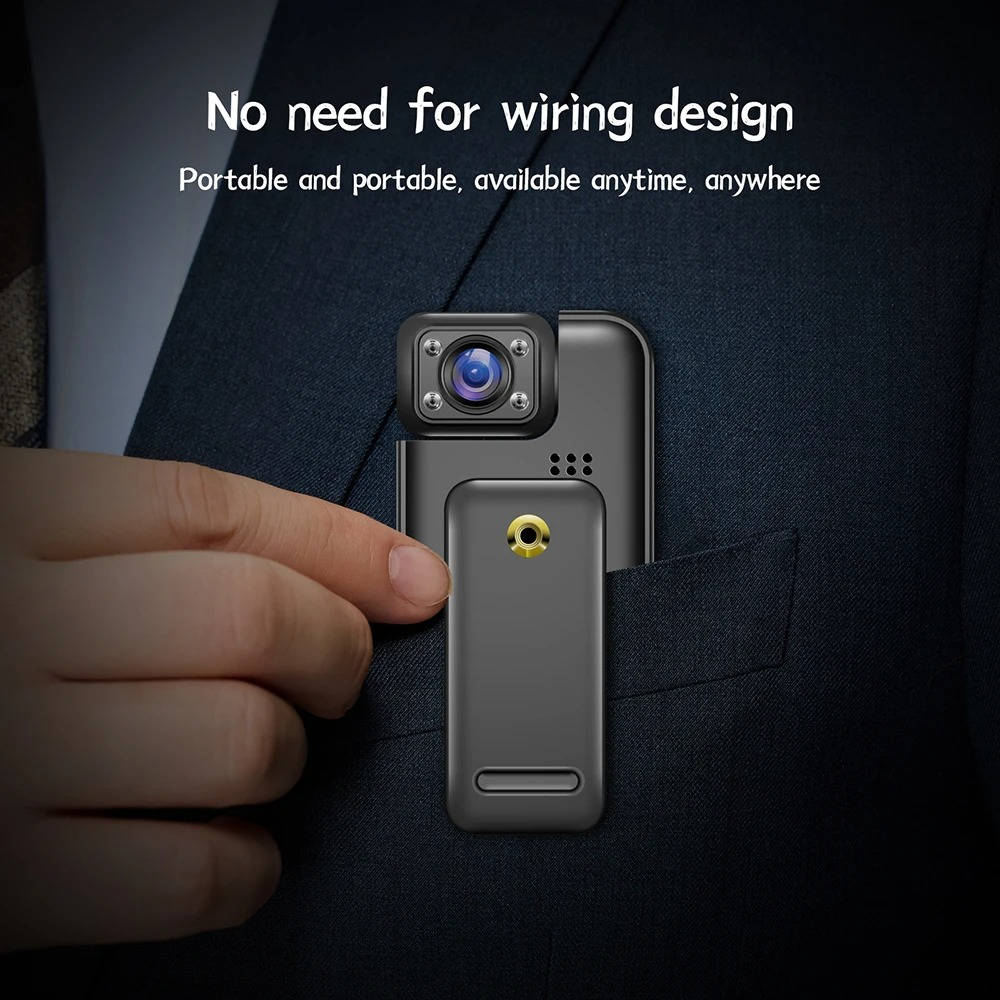 4K Ultra HD WiFi Mini Body Camera with 180° Rotating Lens