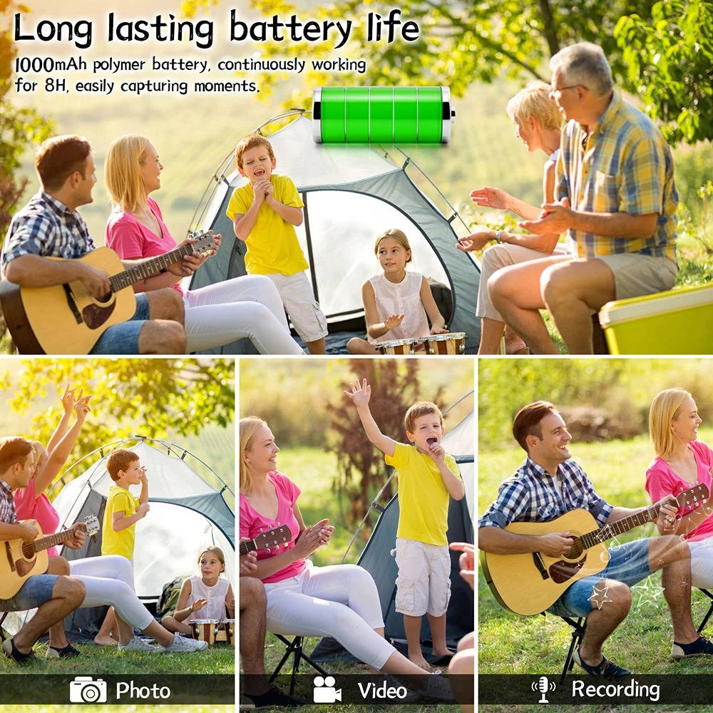 4K Ultra HD WiFi Mini Body Camera with 180° Rotating Lens