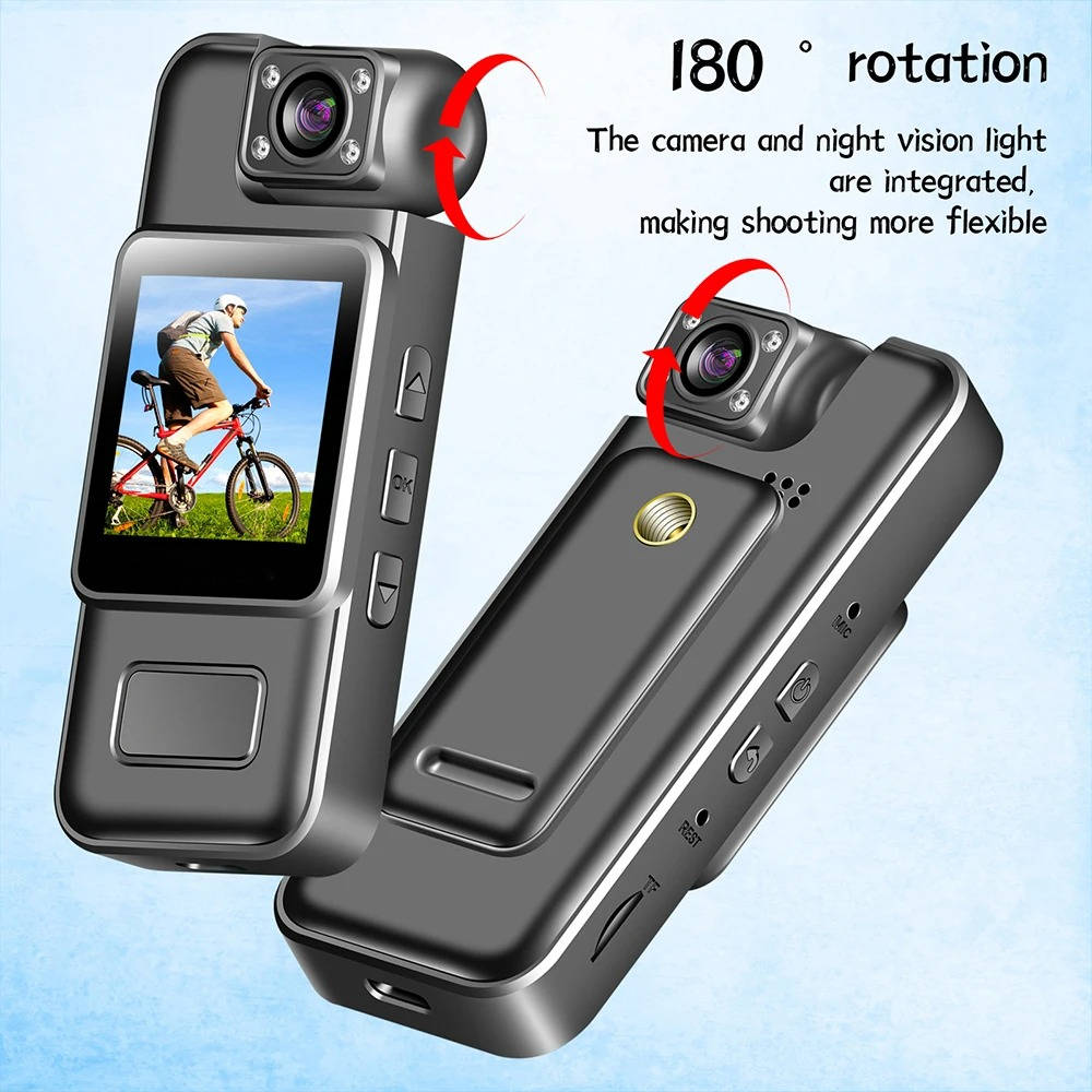 4K Ultra HD WiFi Mini Body Camera with 180° Rotating Lens