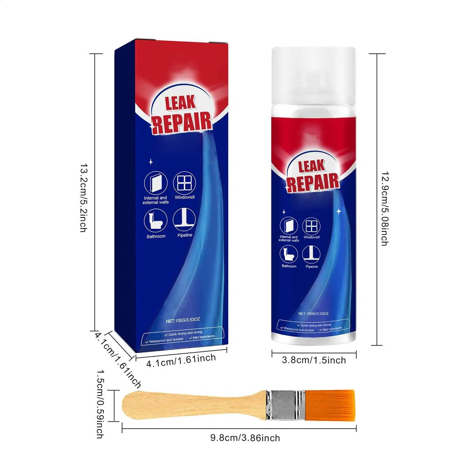 Waterproof Leak Repair Spray Sealant 2 Pack All Purpose