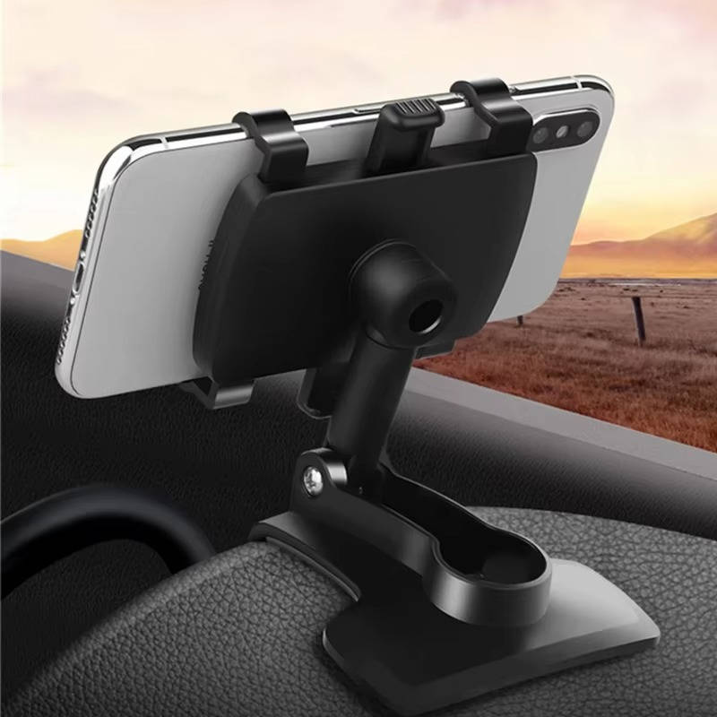 Car Phone Dashboard Holder - Adjustable Mount for GPS Navigation