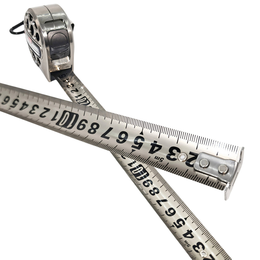 Stainless Steel Measuring Tape with Auto-Lock - 9-24ft