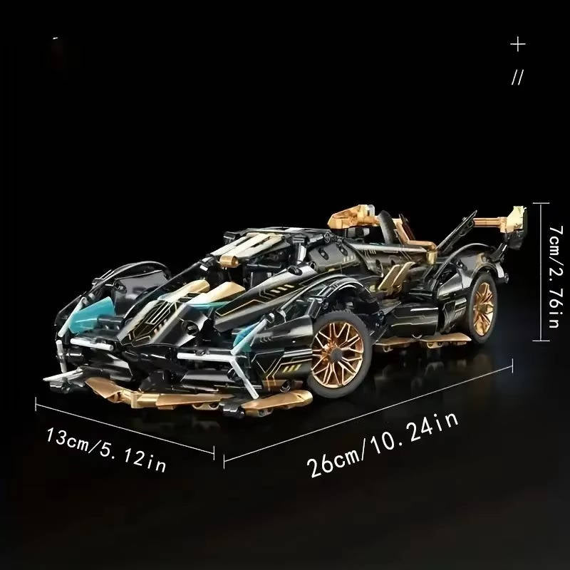 1690 Piece V12 Model Car Building Block Set - Educational STEM Toy