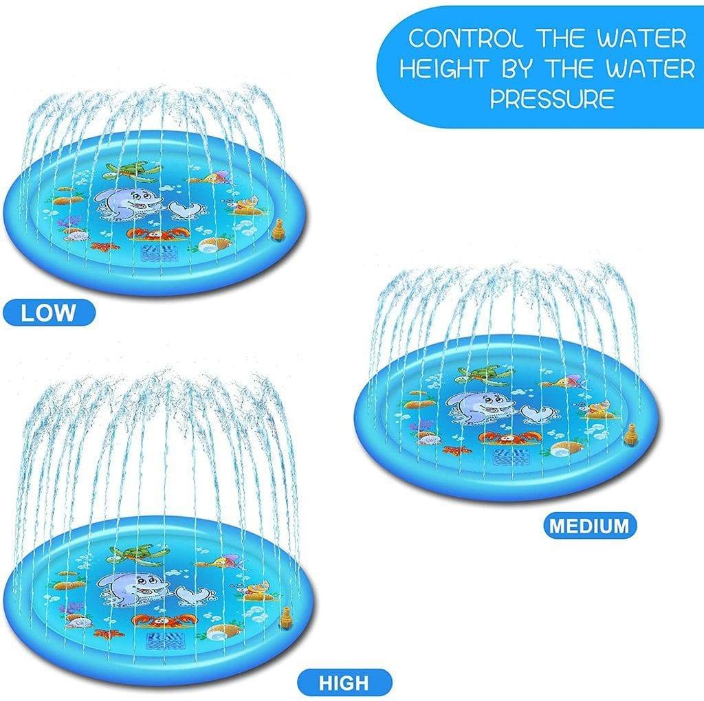 Outdoor Sprinkler Splash Pad with Adjustable Water Flow
