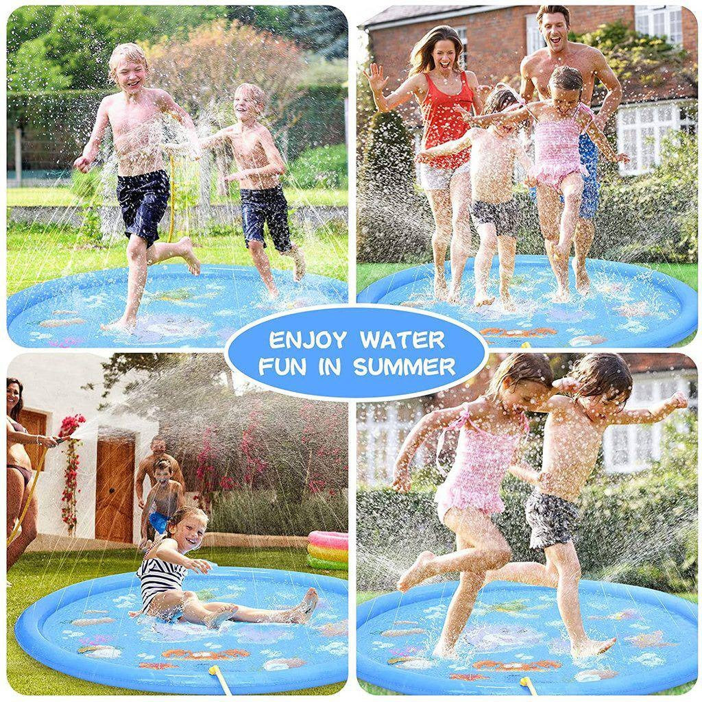 Outdoor Sprinkler Splash Pad with Adjustable Water Flow