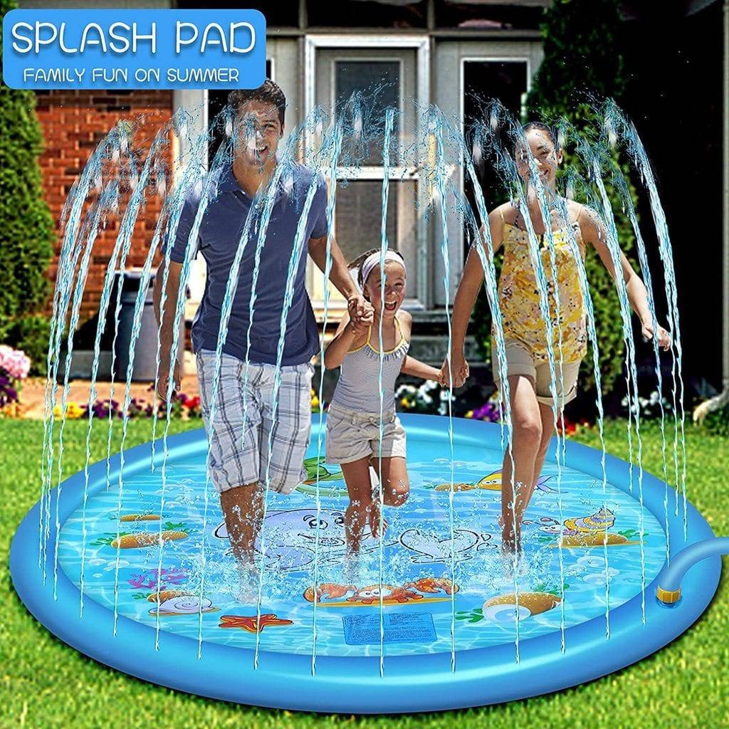 Outdoor Sprinkler Splash Pad with Adjustable Water Flow
