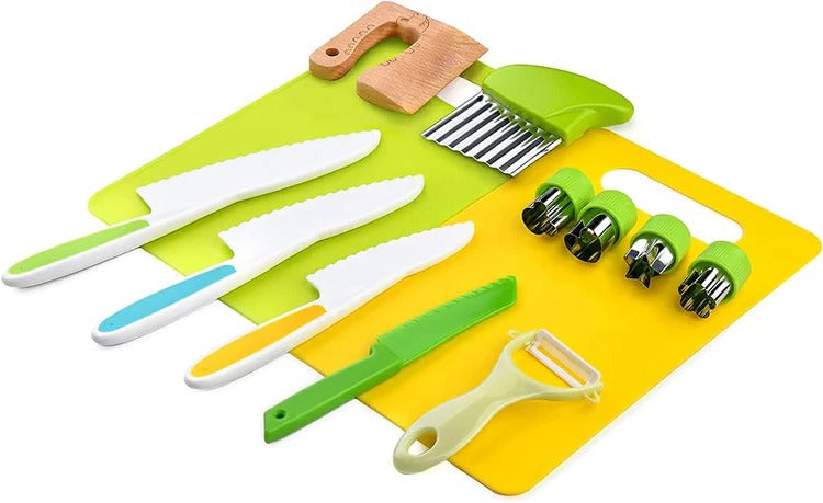Children's Junior Cooking Tool Set for Supervised Kitchen Learning