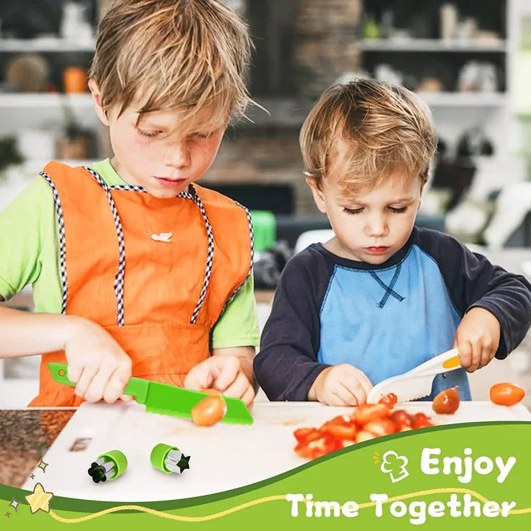 Children's Junior Cooking Tool Set for Supervised Kitchen Learning