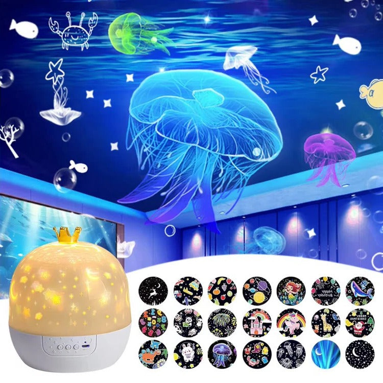 Children's Ocean Projection Night Light – Calming Sleep Lamp