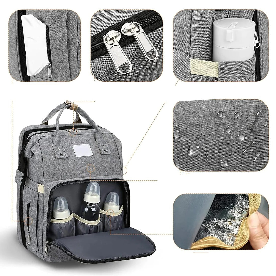 Parent Backpack Diaper Bag - Multi Compartment Baby Essentials