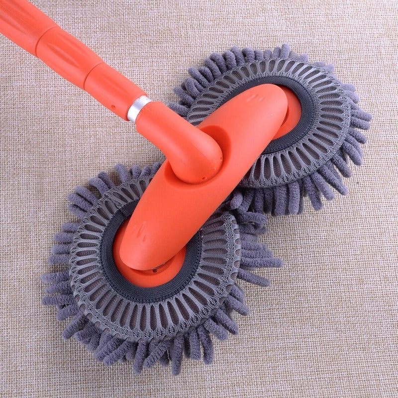 Car Wash Brush Rotating Head - Adjustable Auto Cleaning Tool