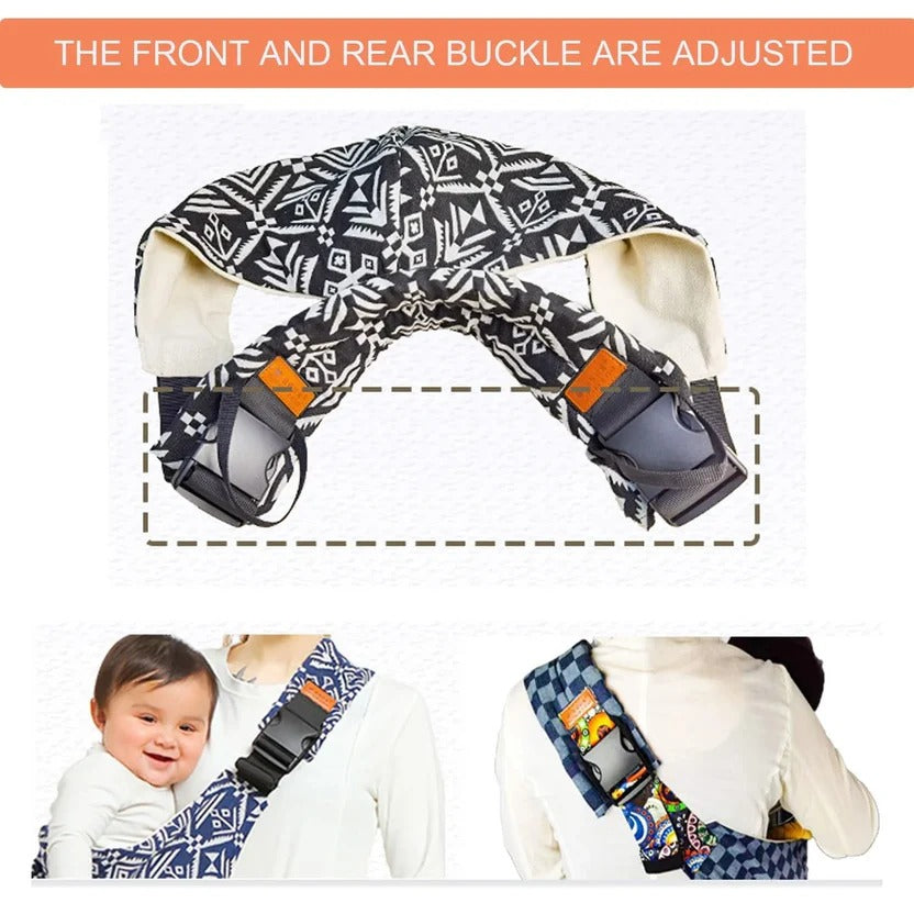 Adjustable Baby Sling Carrier - Hands-Free Infant Support