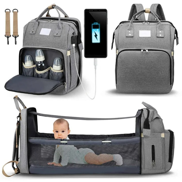 Baby Essentials Parent Backpack – Organized Diaper Bag