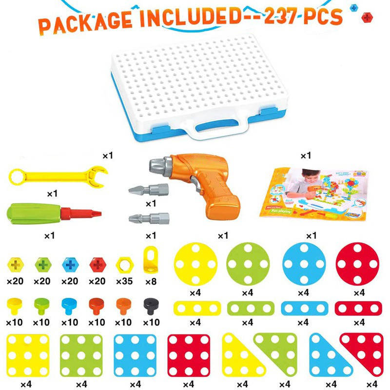 Building Toys for Kids 237pcs STEM Educational Construction Set