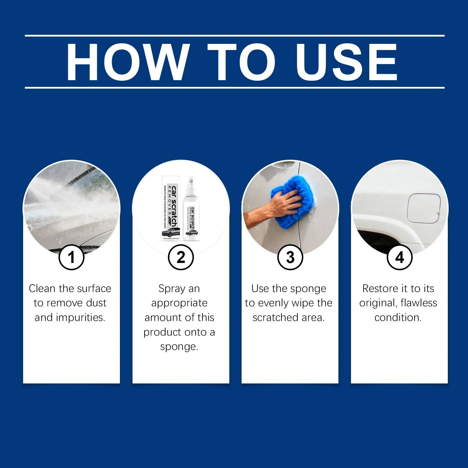 Car Scratch Remover Spray - Professional Touch-Up Paint Repair