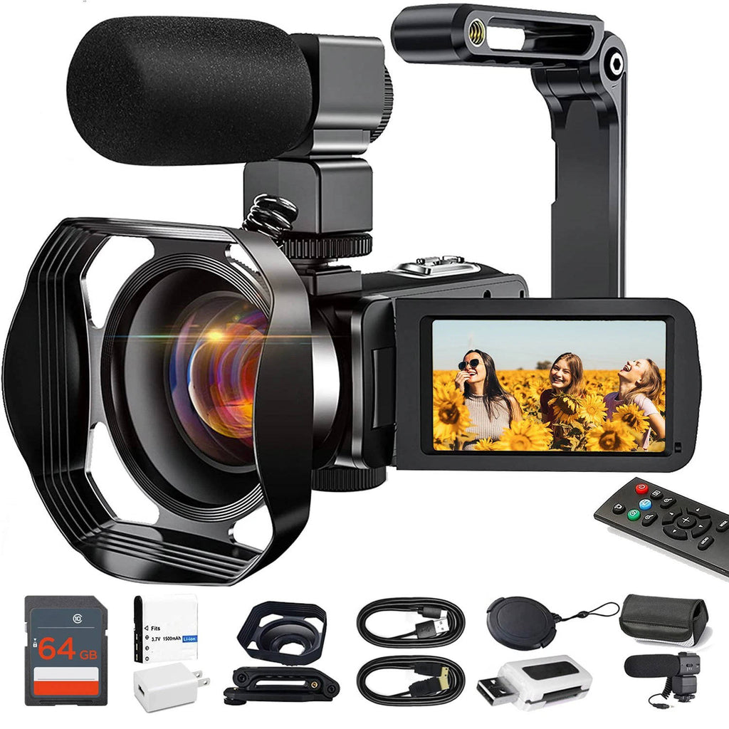 4K Video Camera 48MP WiFi Camcorder for YouTube Vlogging