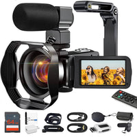 4K Video Camera Camcorder 48MP WiFi Vlogging Camera
