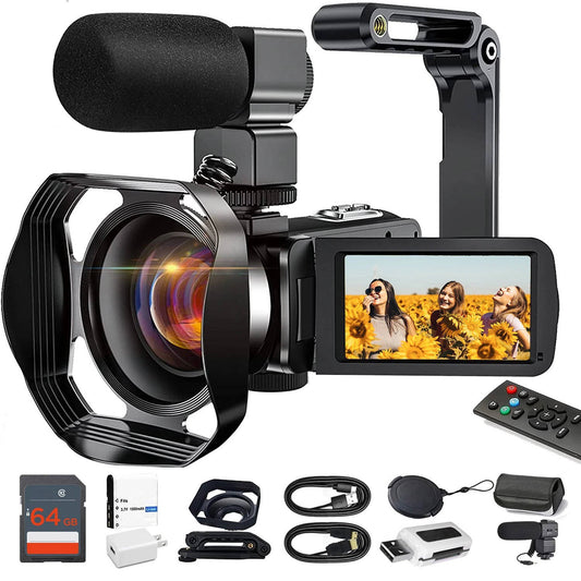 4K Video Camera Camcorder 48MP WiFi Vlogging Camera
