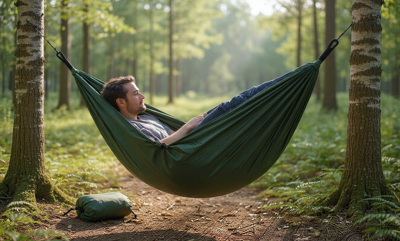 Polyester Hammock with Straps Lightweight